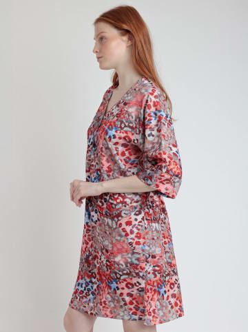 admas Strandjurk rood/blauw/grijs