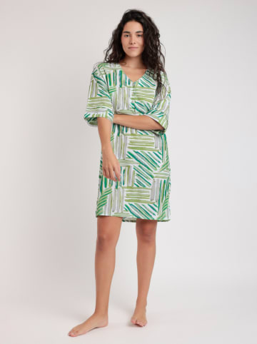 admas Strandkleid in Grün/ Grau/ Weiß