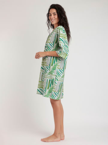 admas Strandkleid in Grün/ Grau/ Weiß