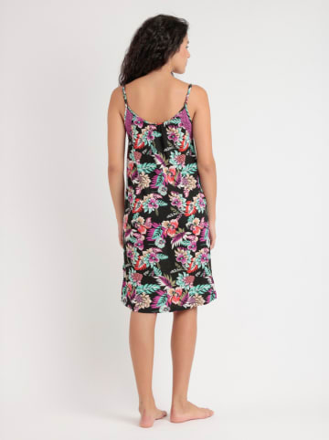 admas Sukienka plażowa w kolorze czarnym ze wzorem