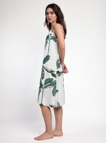 admas Nachthemd in Weiß/ Grün