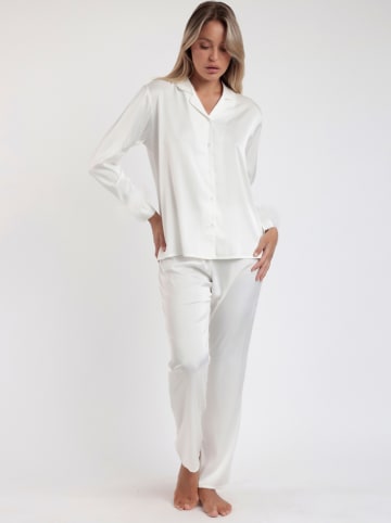 admas Pyjama in Weiß