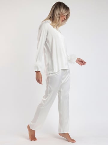 admas Pyjama in Weiß