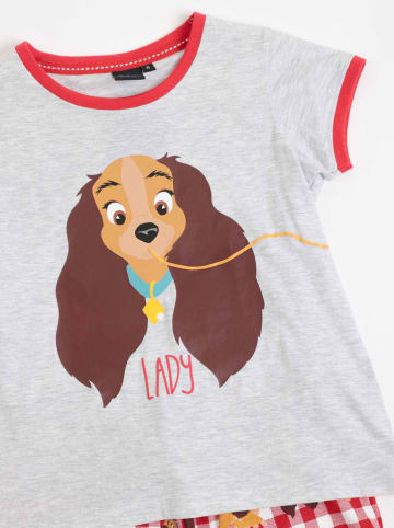 admas Pyjama grijs/rood