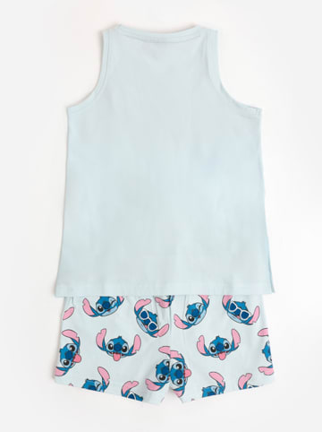 admas Pyjama in Hellblau/ Rosa