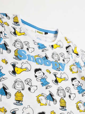 admas Pyjama in Weiß/ Gelb/ Hellblau