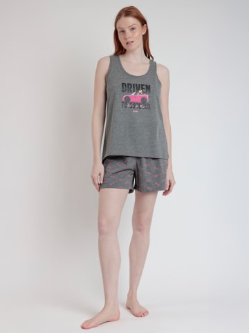 admas Pyjama in Anthrazit