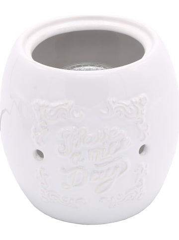 Candle Brothers Elektrische Duftlampe "Boro" in Weiß - (H)13,5 cm