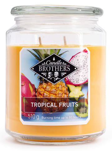 Candle Brothers Duftkerze "Tropical Fruits" in Gelb - 510 g
