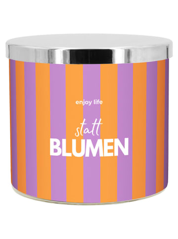 Mad Candle Duftkerze ''statt Blumen'' in Lila/ Orange - 400 g