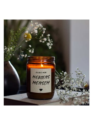 Candle Brothers Duftkerze "Herzensmensch" in Hellbraun - 360 g
