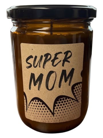 Candle Brothers Duftkerze "Super Mom" in Braun - 360 g