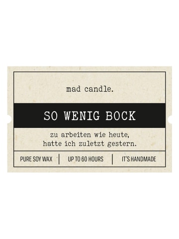 Candle Brothers Duftkerze "So wenig Bock" in Braun - 360 g