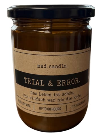 Candle Brothers Duftkerze "Trial & Error" in Braun - 360 g