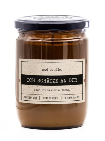 Mad Candle Duftkerze "Ich schätze an Dir" in Braun - 360 g