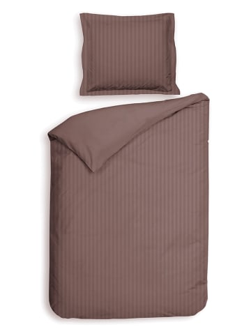 Heckett Lane Satin-Bettwäsche-Set "Banda" in Rot