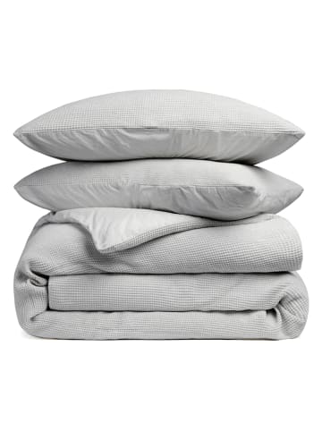 Heckett Lane Perkal beddengoedset "Vafala" grijs