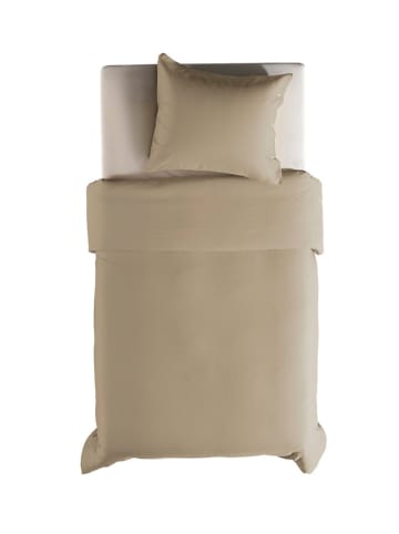 Yellow Komplet pościeli renforcé "Cialda" w kolorze beżowym