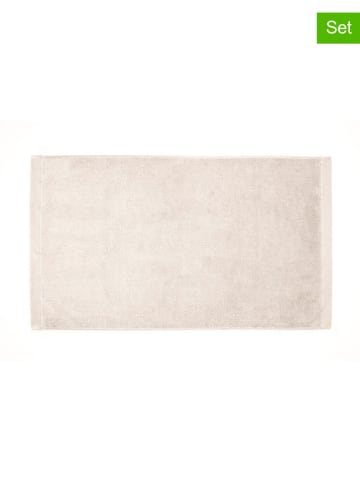 HNL Ręczniki kąpielowe (2 szt.) "Premium" w kolorze kremowym