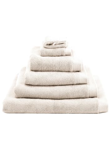 HNL 2er-Set: Handtücher "Premium" in Creme