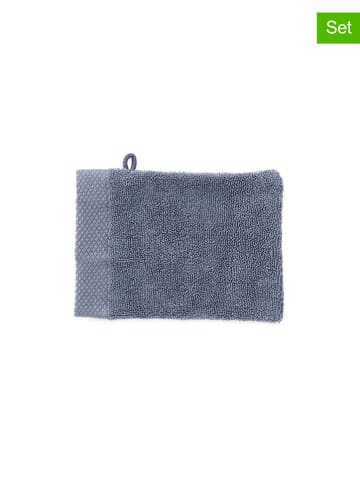 HNL 3-delige set: washandjes "Premium" blauw