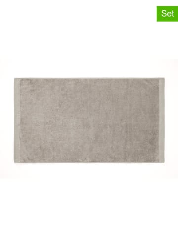 HNL 2-delige set: badhanddoeken "Premium" grijs
