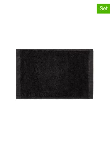 HNL Ręczniki (3 szt.) "Premium" w kolorze czarnym dla gości