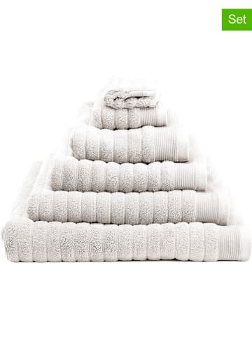 Heckett Lane 6-delige set: washandjes "Prestige" wit