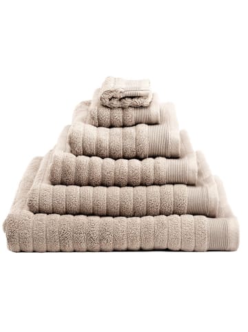 HNL 2-delige set: badhanddoeken "Prestige" beige