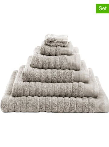 Heckett Lane 6-delige set: washandjes "Prestige" grijs