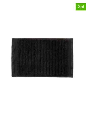 HNL 3er-Set: Gästehandtücher "Prestige" in Schwarz