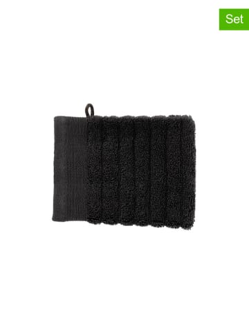 HNL 3-delige set: washandjes "Prestige" zwart