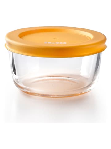 Ibili 4er-Set: Frischhaltedosen ''Eco'' in Blau/ Orange/ Grau