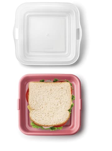 Ibili 3er-Set: Sandwichboxen in Rosa - (L)14,5 x (B)14,5 cm