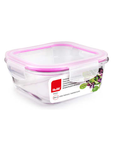 Ibili Pojemniki (3 szt.) "Basic" w kolorze różowym - 800 ml
