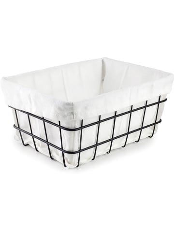 Ibili Koszyk w kolorze czarno-białym na pieczywo - 20 x 16 cm