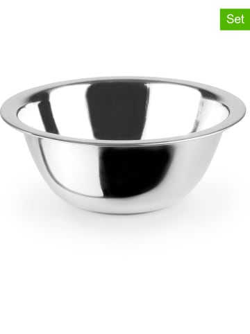 Ibili 3er-Set: Edelstahl-Rührschüsseln - Ø 19 cm