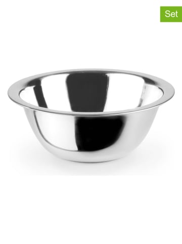 Ibili 2-delige set: roestvrijstalen mengkommen - Ø 24 cm