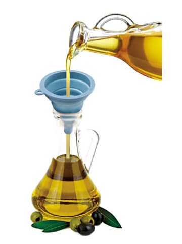 Ibili 2er-Set: Trichter in Hellblau - (L)10 cm