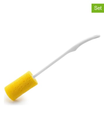 Ibili Szczotki gąbkowe (2 szt.) w kolorze żółtym - dł. 39 cm