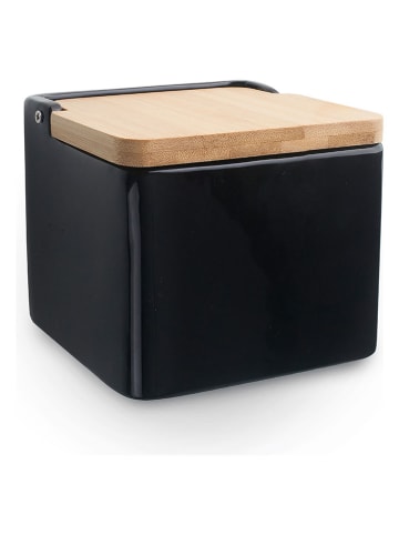 Ibili Zuckerdose in Schwarz/ Hellbraun - (B)11 x (H)9,9 x (T)11 cm