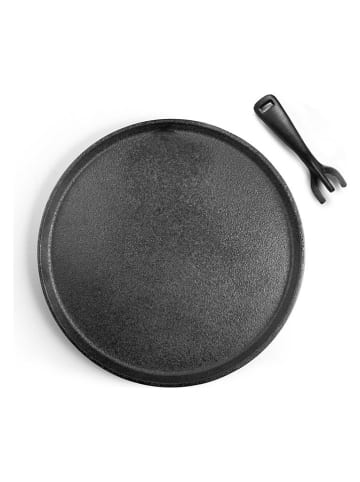 Ibili Serveerplateau zwart - Ø 22 cm