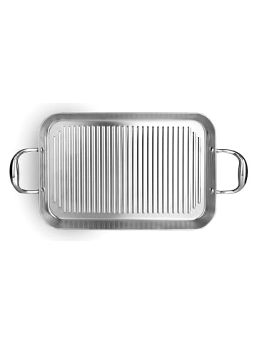 Ibili Edelstahl-Grillpfanne - (L)38 x (B)25 cm