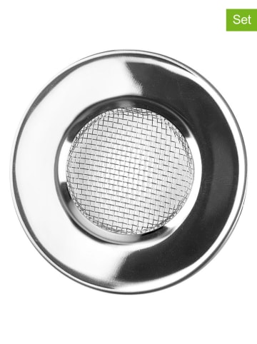 Ibili 2er-Set: Edelstahl-Spülbecken-Siebe - Ø 11 cm 