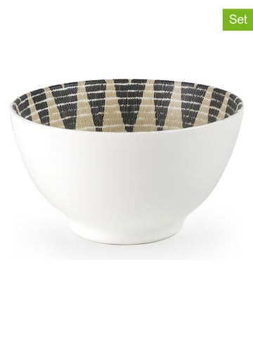 Ibili 2er-Set: Schalen "Nakuru" in Weiß/ Beige - 550 ml