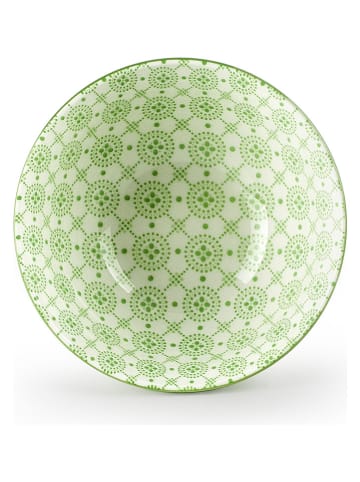 Ibili Miski (2 szt.) "Mentha" w kolorze zielono-białym - 550 ml