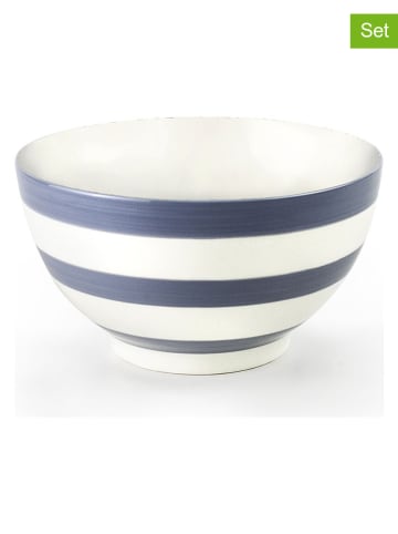 Ibili 2er-Set: Schalen "Venecia" in Blau/ Weiß - 550 ml