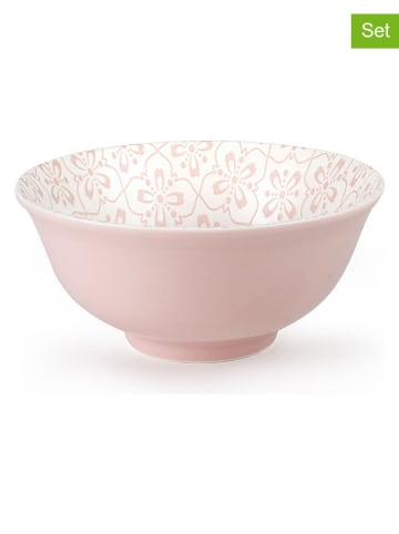 Ibili 2er-Set: Schalen "Ostrov" in Rosa/ Creme - 700 ml