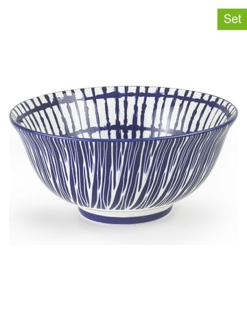 Ibili Miski (2 szt.) "Talai" w kolorze niebiesko-białym - 700 ml