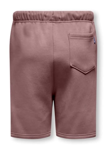 ONLY & SONS Junior Szorty dresowe "Ceres" w kolorze czerwonym